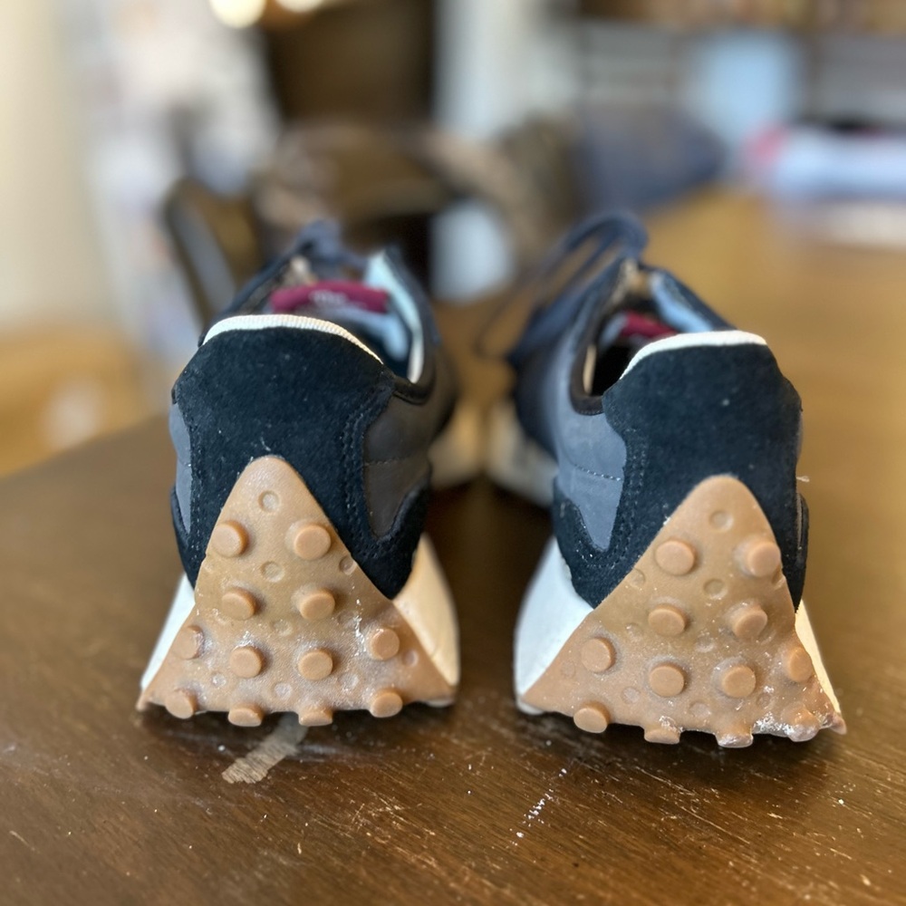 New Balance Black Gray White Athletic Sneakers - Picture 4 of 5